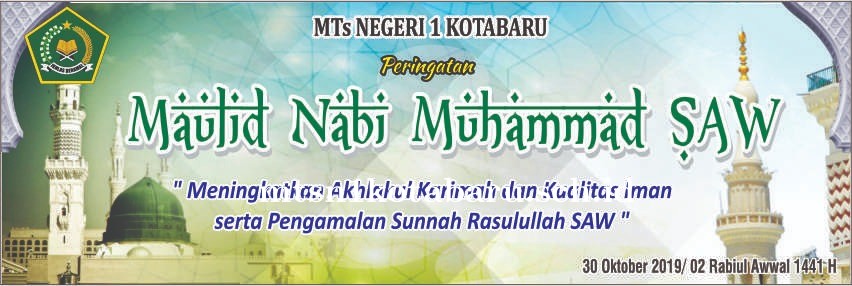 MTsN 1 Kotabaru Gelar Peringatan Maulid Nabi Muhammad SAW 1441 H